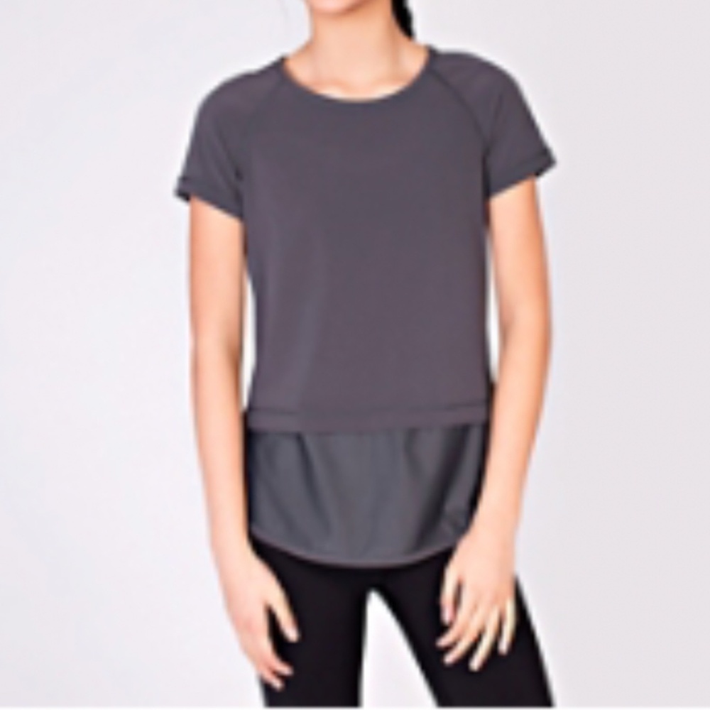 Lululemon Ivivva Run Day Fun Day Grey Tee 12